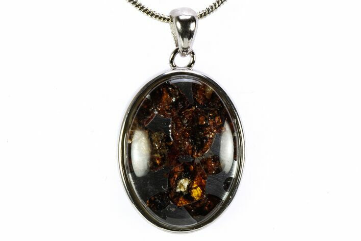 Seymchan Pallasite Meteorite Pendant - Russia #335520